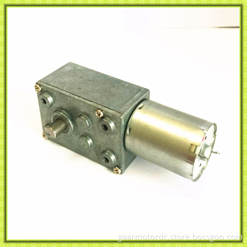 Long life low speed quiet reversible high torque 12 volt worm gear motor